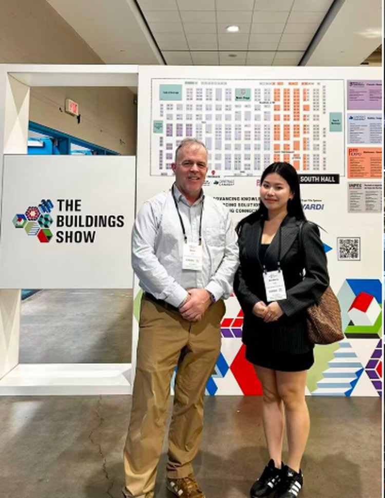 Dave Lea and Kimberly Yang of Precambrian at The Buildings Show, Metro Toronto Convention Centre